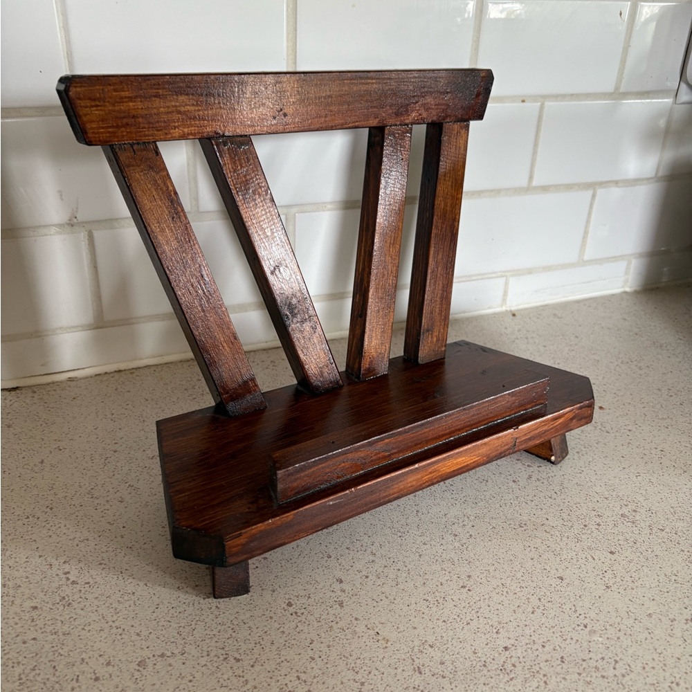 Wooden Book Stand